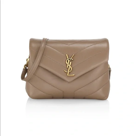 SAINT LAURENT Toy Strap Loulou Matelassé Leather Shoulder Bag - Picture 1 of 3